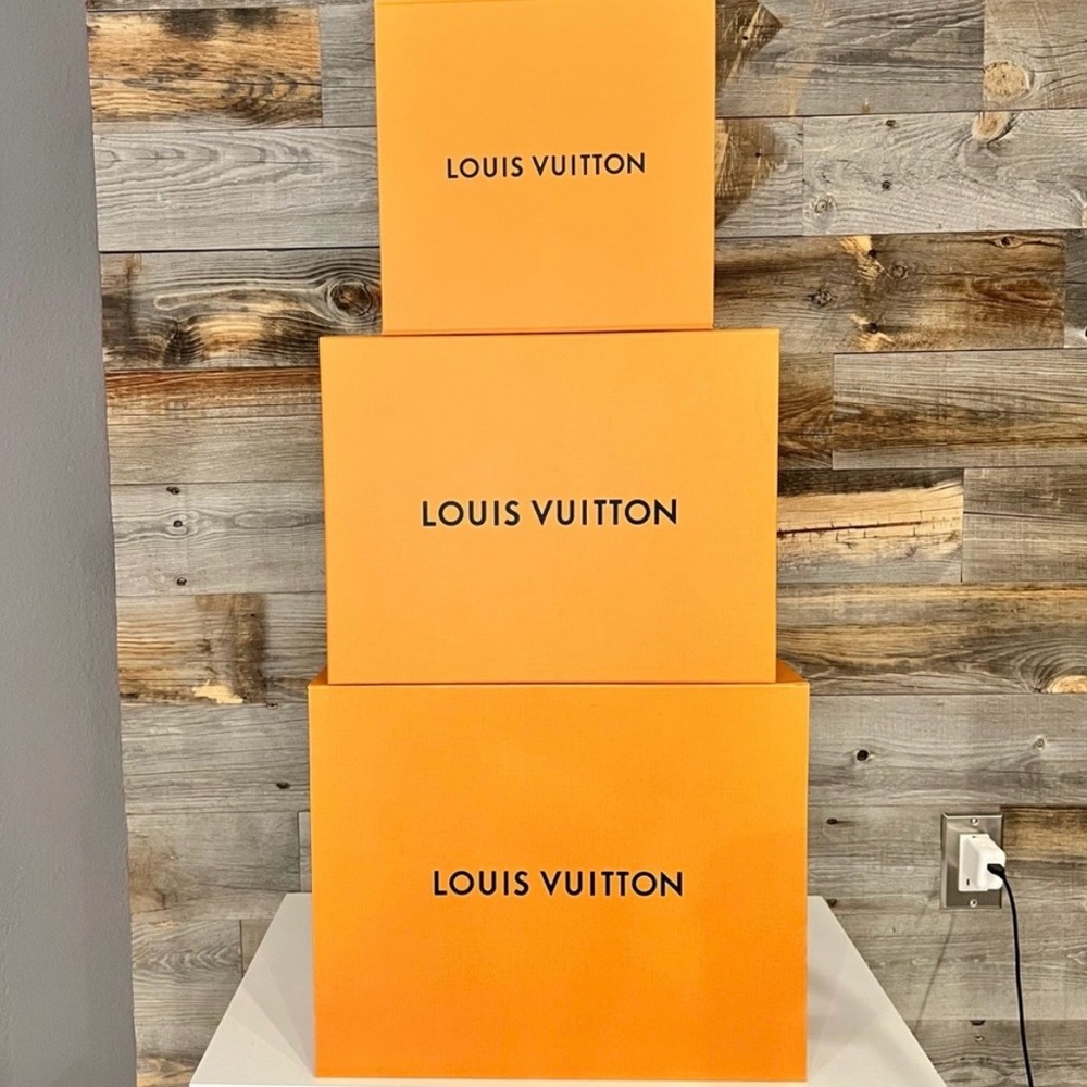 3 Bundle Louis Vuitton JUMBO Gift/Decor/Shoe/Handbag Boxes, 💯 Authentic